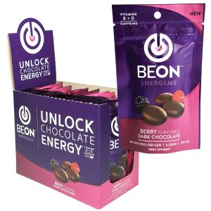 BeOn Energems Caffeinated Chocolate - Berry Flavored Dark Chocolate