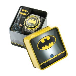 LCD Date & Time Watch in Tin Case - DC Comics Batman Version 1