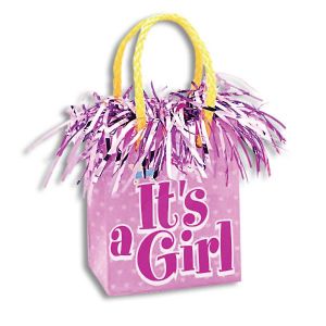 Mini Gift Bag Balloon Weights - It's a Girl