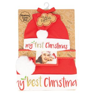 Mommy and Me Santa Hat Set for Baby and Mom