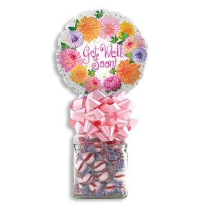 Get Well Glass Cube Kelliloons - Soft Peppermint