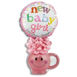 Baby Smiley Mug Kelliloons with Mints - Girl