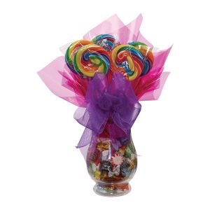 Lollipop Glass Vase Bouquets