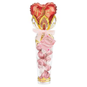 Lindt Lindor Chocolate Truffle Tower with Balloon - Valentine's Day