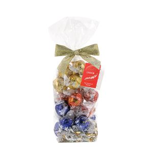 Lindor Assorted Chocolate Bag With Gold Bow - 18-Piece