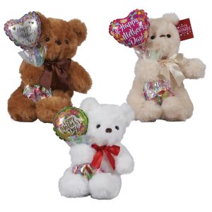 Mother's Day Teddy Bear Kelliloons with Lindor Truffles Bag