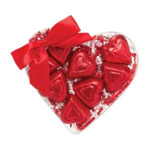Valentine's Day Heart-Shaped Gift Box with Chocolate Hearts