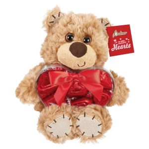 Valentine Kelliloons with Plush Bear and Chocolate Heart Box