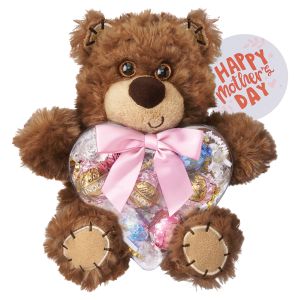 Mother's Day Kelliloons with Plush Bear & Lindor Heart Box