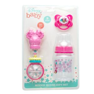 Minnie Mouse Bottle Gift Set with Pacifier and Rattle