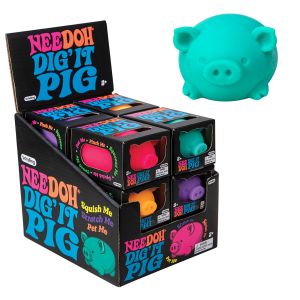 Nee Doh the Groovy Glob Stress Ball - Dig' It Pig