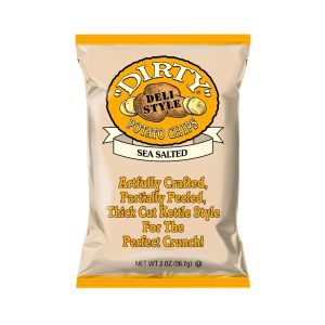 Dirty All Natural Potato Chips - Sea Salted - Large Single Serving Size
