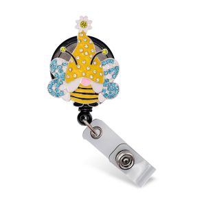 Sparkle and Shine Badge Reel - Bee Gnome