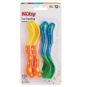 Nuby Fun Feeding Forks and Spoons