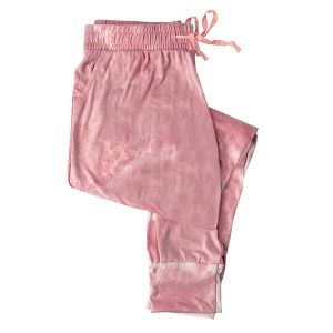 Hello Mello Limit Lounge Jogger Pants - Pink Tie-Dye - Medium