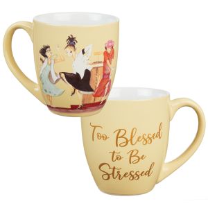 African American Expressions - Too Blessed to Be Stressed Mug