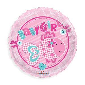 Baby Girl Little Fish Foil Balloon - Bagged