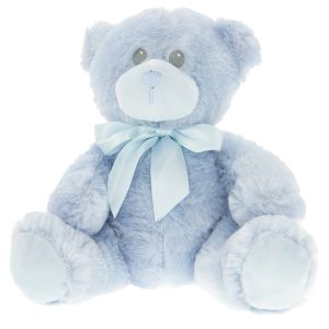 Seated Teddy Bear - Blue