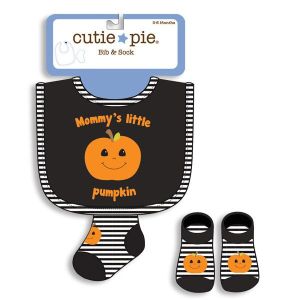 Halloween Bib and Sock Set - Mommy's Little Pumpkin
