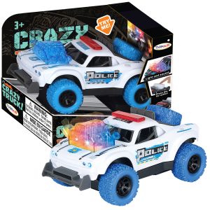 Friction Powered Crazy Police Truck with Lights and Sound