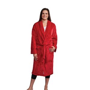 Unisex Plush Robe - Red
