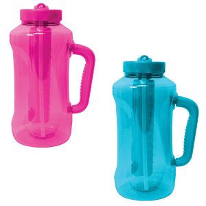 Big Sports Water Bottle with Freezer Stick and Handle