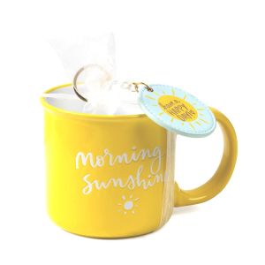 Ceramic Camper Mug and Keychain Gift Set - Morning Sunshine