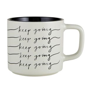 Stackable Ceramic Mug - Keep Going
