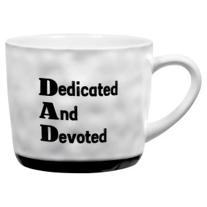DAD - Dedicated and Devoted - Stoneware Coffee Mug