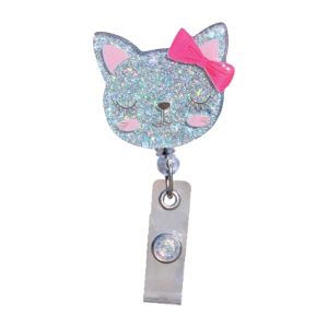 Glitterific Badge Reel - Cat