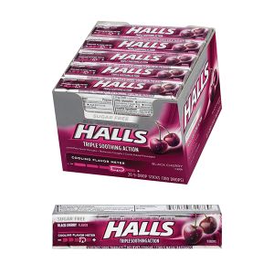 Halls Sugar-Free Black Cherry Cough Drops