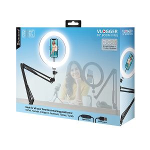 10-Inch Vlogger Selfie Ring Light With Adjustable Stand