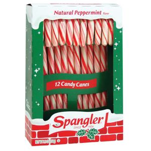Spangler Peppermint Candy Canes - 12 Count Box
