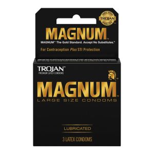Trojan Magnum Large Size Lubricated Latex Condoms