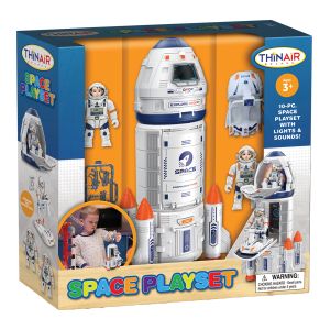 10-Piece Space Playset with Lights and Sound