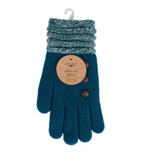Britt's Knits Stretch Knit Ultra Soft Gloves - Teal