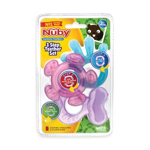 Nuby 3-Step Teether Set