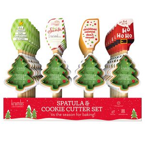 Holiday Spatula and Cookie Cutter Set