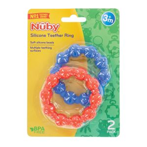 Nuby Silicone Teether Ring Set