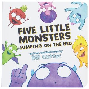 Five Little Monsters Jumping on the Bed Board Book