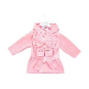 Cozy Baby Robe & Slippers Spa Set - Pink