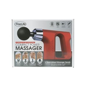 Cordless & Rechargeable Compact Power Massager - Red