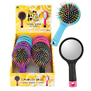 Dazzle Brush with Mirror Back