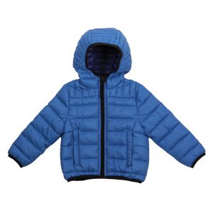 Kid's Packable Puffer Jacket with Hood - Blue