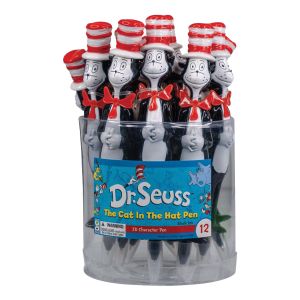 Dr Seuss Cat in the Hat 3D Character Pen - 12 Count Display