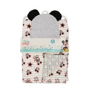 2-Ply Disney Baby Beanie Cap and Blanket Set - Mickey Mouse