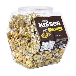 Hershey Kisses Milk Chocolate with Almonds - Changemaker Display Tub