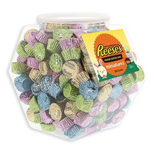 Reese's Miniature Peanut Butter Cups Pastel Easter Colors - Changemaker Display Tub