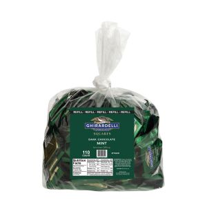 Ghirardelli Mint Dark Chocolate Squares - Refill Bag for Changemaker Tubs
