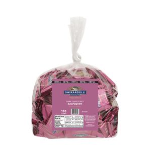 Ghirardelli Raspberry Dark Chocolate Squares - Refill Bag for Changemaker Tubs